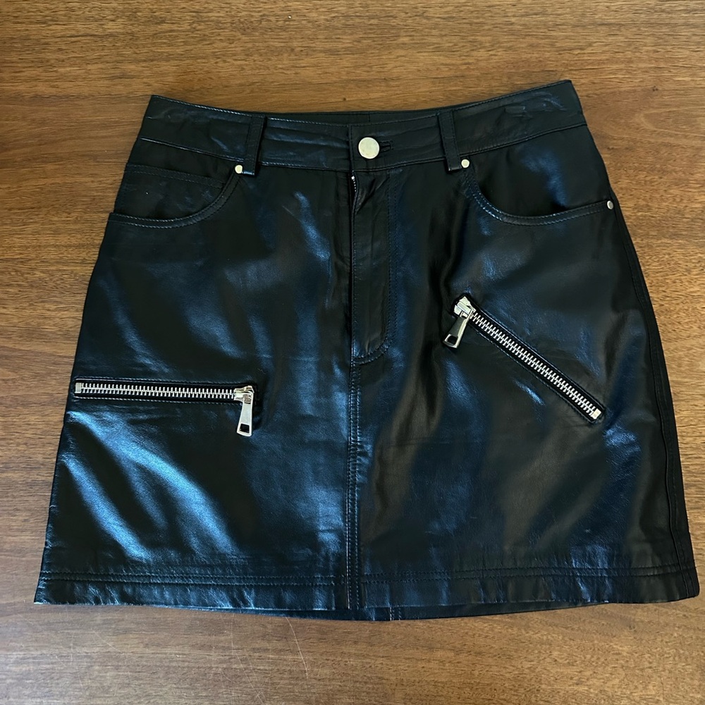 Cami NYC Leather Skirt